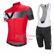 Nalini Ropa Ciclismo Culotte Corto 2016 Men Mangas Cortas Gris y Rojo