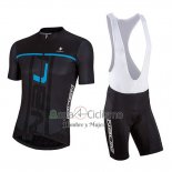 Nalini Ropa Ciclismo Culotte Corto 2018 Men Mangas Cortas Negro y Azul