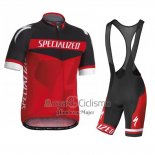 Specialized Ropa Ciclismo Culotte Corto 2016 Hombre Mangas Cortas Negro y Rojo