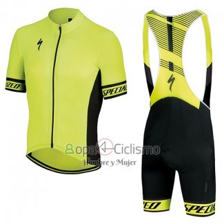 Specialized Ropa Ciclismo Culotte Corto 2018 Hombre Mangas Cortas AMarillo Negro