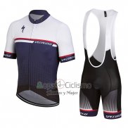 Specialized Ropa Ciclismo Culotte Corto 2018 Hombre Mangas Cortas Blanco Violeta