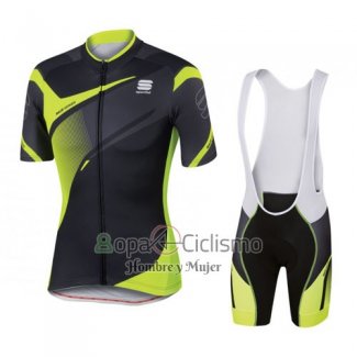 Sportful Ropa Ciclismo Culotte Corto 2016 Hombre Mangas Cortas AMarillo y Negro