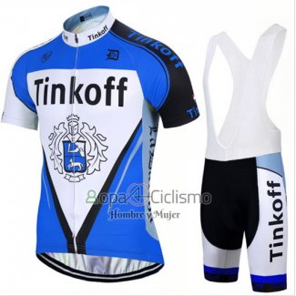 Tinkoff Ropa Ciclismo Culotte Corto 2017 Mangas Cortas Azul