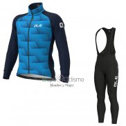 Ale Ropa Ciclismo Culotte Largo 2021 Hombre Mangas Largas Azul