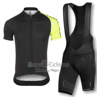 Assos Ropa Ciclismo Culotte Corto 2016 Hombre Mangas Cortas Negro y AMarillo