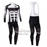 Assos Ropa Ciclismo Culotte Largo 2013 Hombre Mangas Largas Blanco y Negro