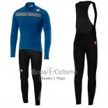 Castelli Puro 3 Ropa Ciclismo Culotte Largo 2019 Hombre Mangas Largas Azul Negro