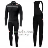 Castelli Puro 3 Ropa Ciclismo Culotte Largo 2019 Hombre Mangas Largas Gris Negro