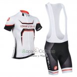 Castelli Ropa Ciclismo Culotte Corto 2014 Hombre Mangas Cortas Blanco y Naranja