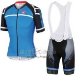 Castelli Ropa Ciclismo Culotte Corto 2016 Hombre Mangas Cortas Negro y Azul