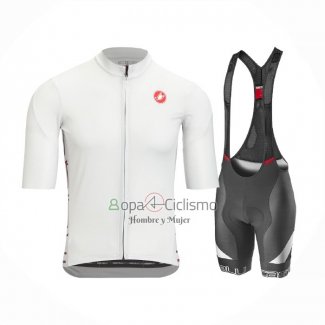 Castelli Ropa Ciclismo Culotte Corto 2021 Hombre Mangas Cortas Blanco