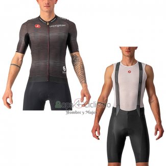 Giro d'Italia Ropa Ciclismo Culotte Corto 2022 Hombre Mangas Cortas Brown