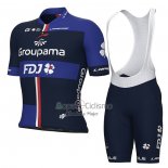 Groupama FDJ Ropa Ciclismo Culotte Corto 2023 Mangas Cortas Violeta