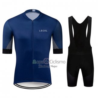 Le Col Ropa Ciclismo Culotte Corto 2020 Hombre Mangas Cortas Azul