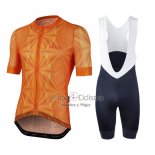 Le Col Ropa Ciclismo Culotte Corto 2020 Hombre Mangas Cortas Naranja