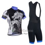 Monton Ropa Ciclismo Culotte Corto 2014 Hombre Mangas Cortas Negro y Violeta