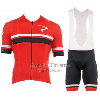 Pinarello Ropa Ciclismo Culotte Corto 2017 Hombre Mangas Cortas Rojo