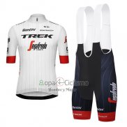 Trek Segafrojoo Ropa Ciclismo Culotte Corto 2018 Mangas Cortas Tour DE Francia Blanco Rojo