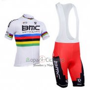 Uci Mondo Campione Ropa Ciclismo Culotte Corto 2013 Hombre Mangas Cortas BMC