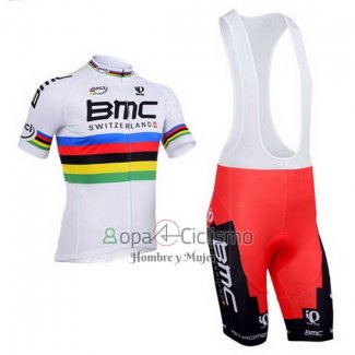 Uci Mondo Campione Ropa Ciclismo Culotte Corto 2013 Hombre Mangas Cortas BMC