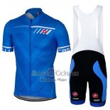 Castelli Ropa Ciclismo Culotte Corto 2017 Hombre Mangas Cortas Azul