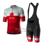 Castelli Ropa Ciclismo Culotte Corto 2020 Hombre Mangas Cortas Gris Rojo