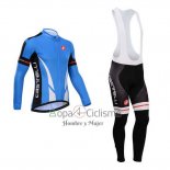 Castelli Ropa Ciclismo Culotte Largo 2014 Hombre Mangas Largas Azul y Negro