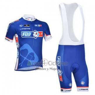 Fdj Ropa Ciclismo Culotte Corto 2013 Mangas Cortas Azul