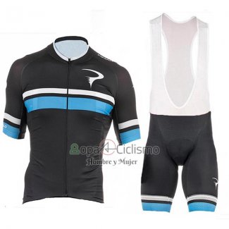 Pinarello Ropa Ciclismo Culotte Corto 2017 Hombre Mangas Cortas Negro y Azul