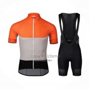 Poc Ropa Ciclismo Culotte Corto 2021 Hombre Mangas Cortas Naranja