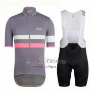 Rapha Ropa Ciclismo Culotte Corto 2018 Hombre Mangas Cortas Ralph Gris y Rojo