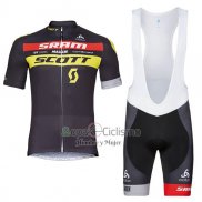 Scott Sram Ropa Ciclismo Culotte Corto 2018 Mangas Cortas Negro