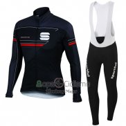 Sportful Ropa Ciclismo Culotte Largo 2016 Hombre Mangas Largas Azul y Negro