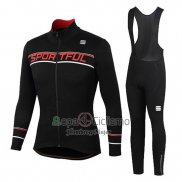 Sportful Ropa Ciclismo Culotte Largo 2020 Mujer Mangas Largas Negro Rojo