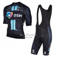 Team DSM Firmenich Ropa Ciclismo Culotte Corto 2023 Mangas Cortas APagado Azul