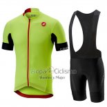 Castelli Aero Race Ropa Ciclismo Culotte Corto 2019 Hombre Mangas Cortas Verde