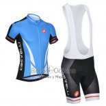 Castelli Ropa Ciclismo Culotte Corto 2014 Hombre Mangas Cortas Azul y Negro