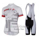 Castelli Ropa Ciclismo Culotte Corto 2016 Hombre Mangas Cortas Blanco y Rojo