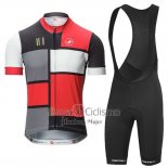 Castelli Ropa Ciclismo Culotte Corto 2016 Hombre Mangas Cortas Rojo y Negro