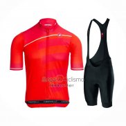 Castelli Ropa Ciclismo Culotte Corto 2021 Hombre Mangas Cortas Brillante Rosa Rojo