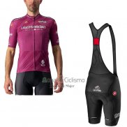 Giro d'Italia Ropa Ciclismo Culotte Corto 2021 Hombre Mangas Cortas Fucsia