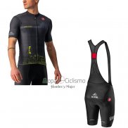 Giro d'Italia Ropa Ciclismo Culotte Corto 2021 Hombre Mangas Cortas Negro