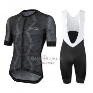 Le Col Ropa Ciclismo Culotte Corto 2020 Hombre Mangas Cortas Negro Gris