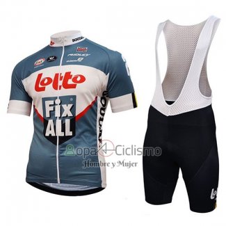 Lotto Fix All Ropa Ciclismo Culotte Corto 2018 Mangas Cortas Blanco Azul