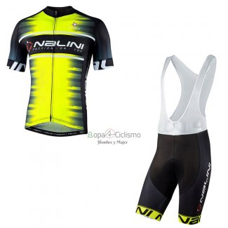 Nalini Ropa Ciclismo Culotte Corto 2021 Men Mangas Cortas AMarillo