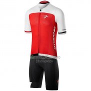 Pinarello Ropa Ciclismo Culotte Corto 2020 Hombre Mangas Cortas Rojo Blanco