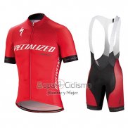 Specialized Ropa Ciclismo Culotte Corto 2018 Hombre Mangas Cortas Rojo Blanco Negro