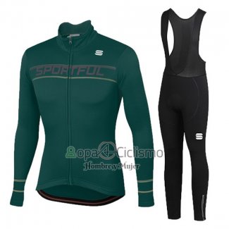 Sportful Ropa Ciclismo Culotte Largo 2020 Mujer Mangas Largas Verde