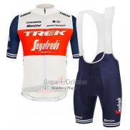 Trek Segafrojoo Ropa Ciclismo Culotte Corto 2020 Mangas Cortas Blanco Profundo Azul