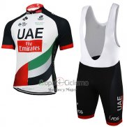 Uci Mundo Campeon UAE Ropa Ciclismo Culotte Corto 2017 Mangas Cortas Blanco